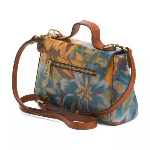 PATRICIA NASH Leather Carisbrooke Satchel with a Crossbody StrapMarigold Harvest - Picture 3 of 4